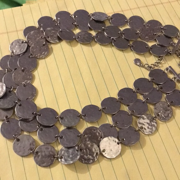 Silver multi coin necklace with earrings - Picture 6 of 6